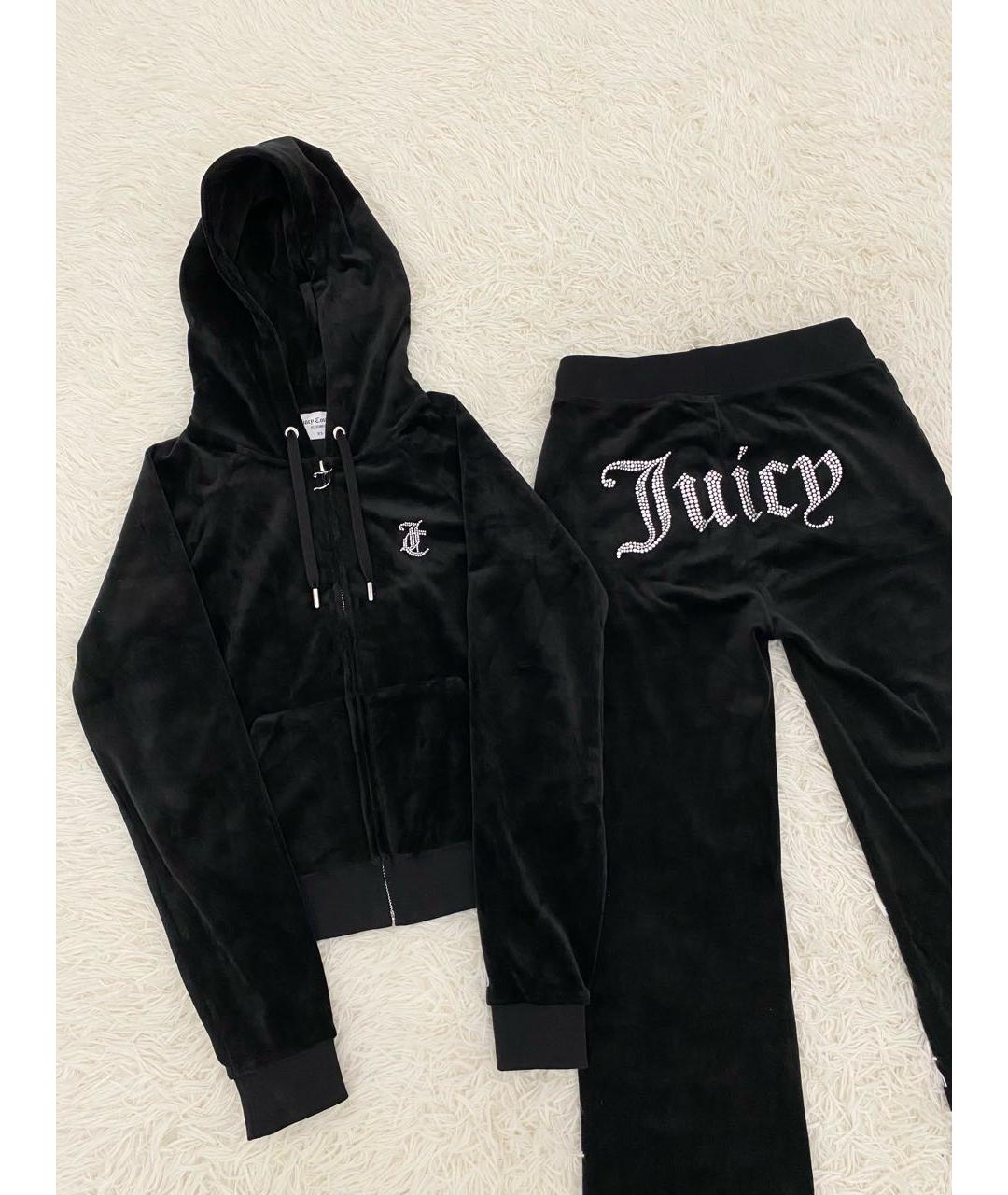 JUICY COUTURE Черный велюровый спортивные костюмы, фото 4