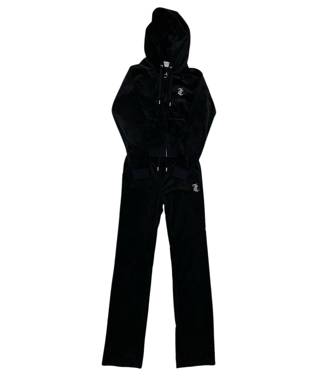 JUICY COUTURE Черный велюровый спортивные костюмы, фото 1