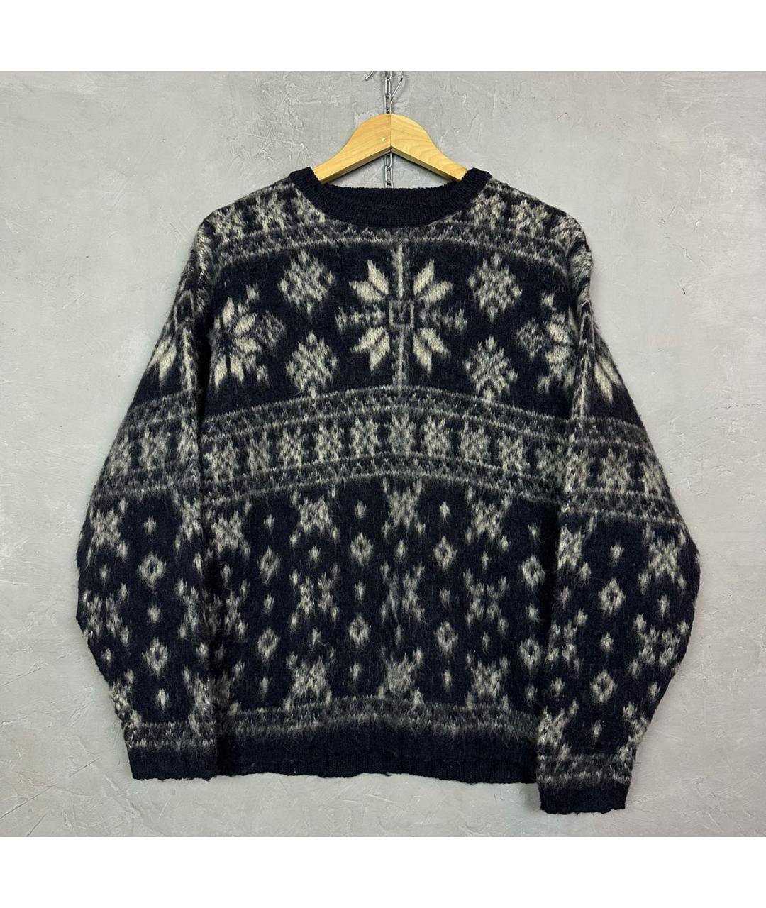 WOOLRICH Темно-синий шерстяной джемпер / свитер, фото 7