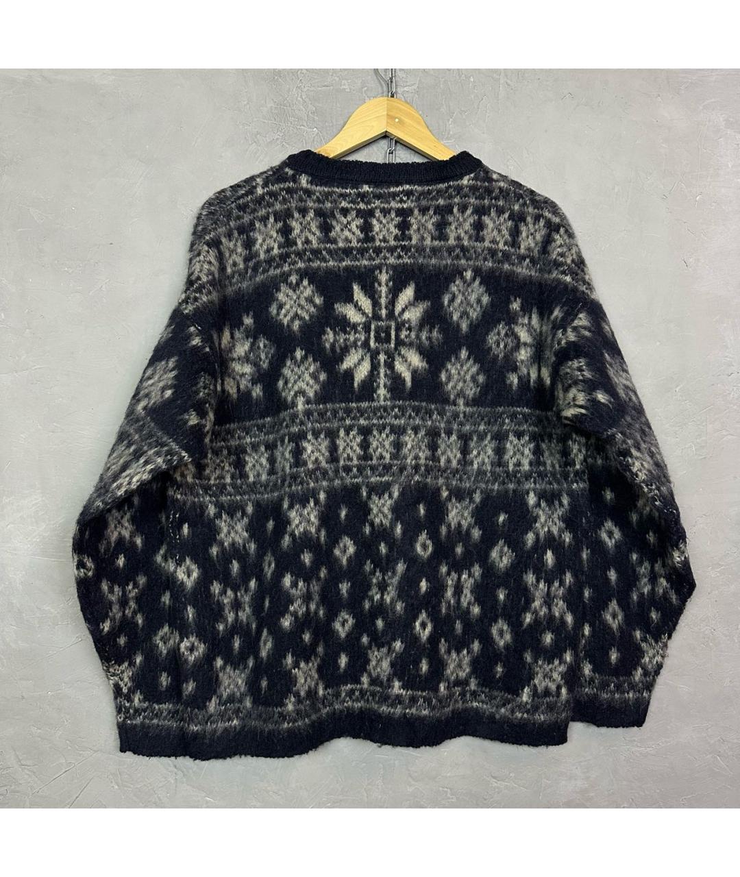 WOOLRICH Темно-синий шерстяной джемпер / свитер, фото 3