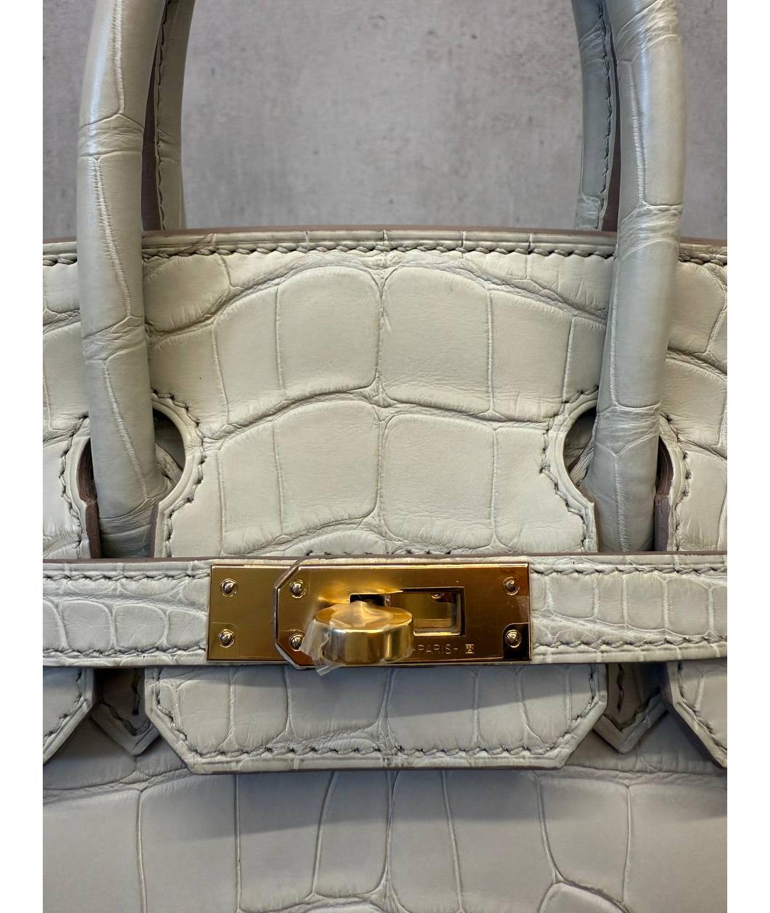 HERMES Бежевая кожаная сумка тоут, фото 5