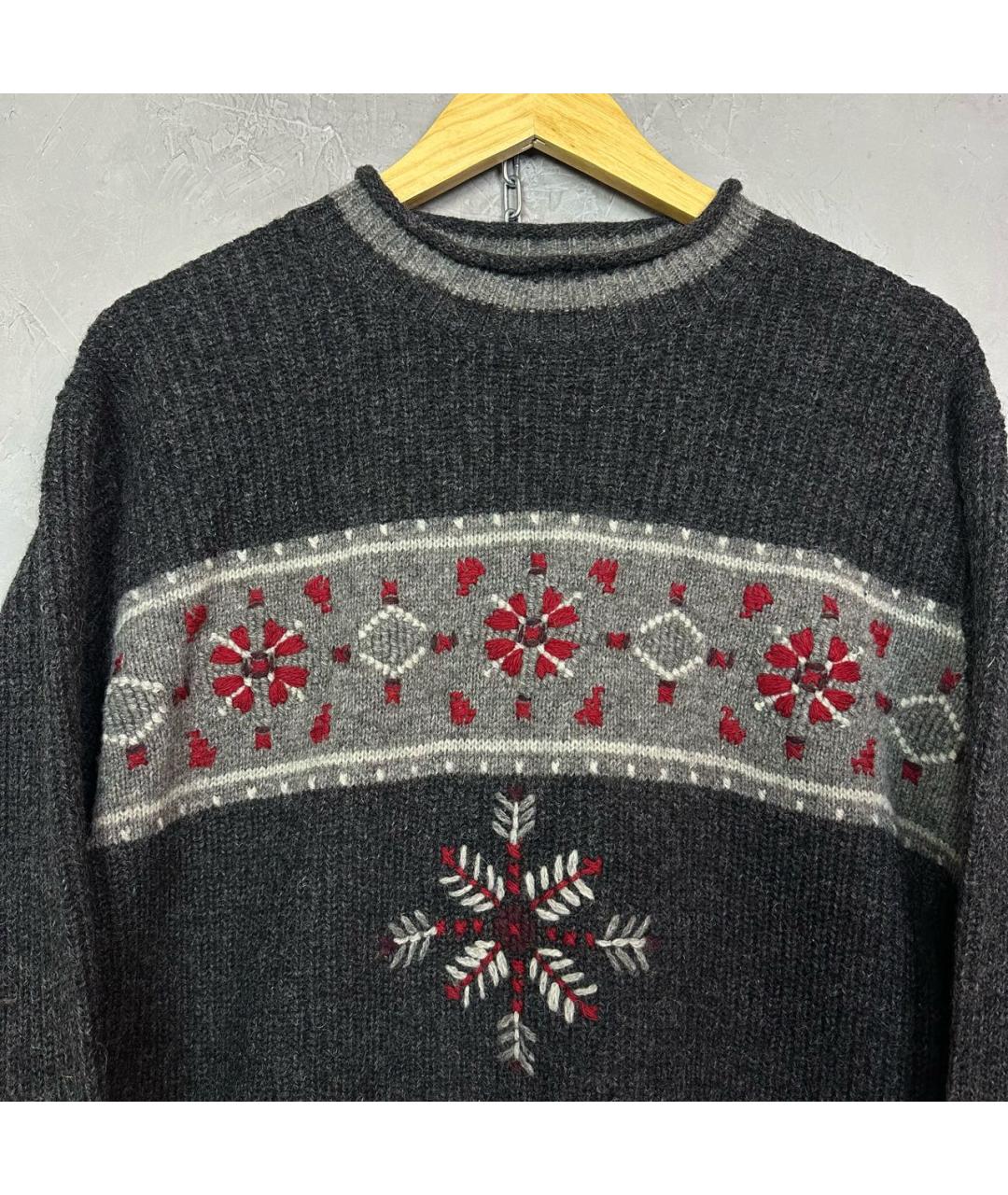 WOOLRICH Антрацитовый шерстяной джемпер / свитер, фото 3