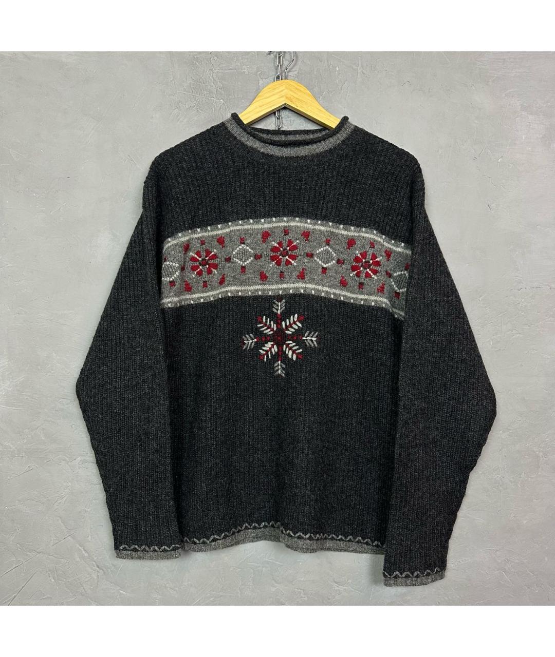 WOOLRICH Антрацитовый шерстяной джемпер / свитер, фото 6