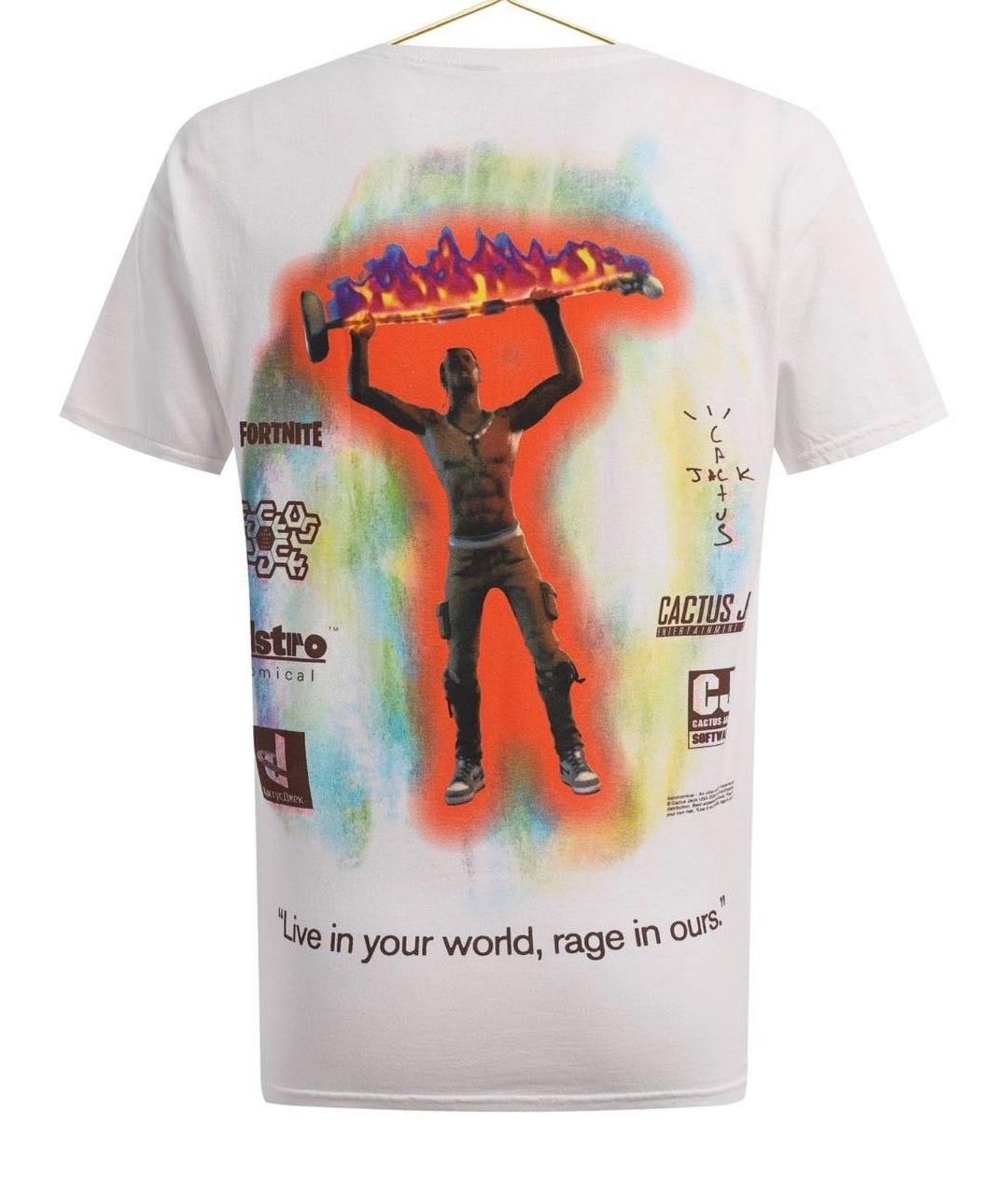 CACTUS JACK BY TRAVIS SCOTT Белая хлопковая футболка, фото 2
