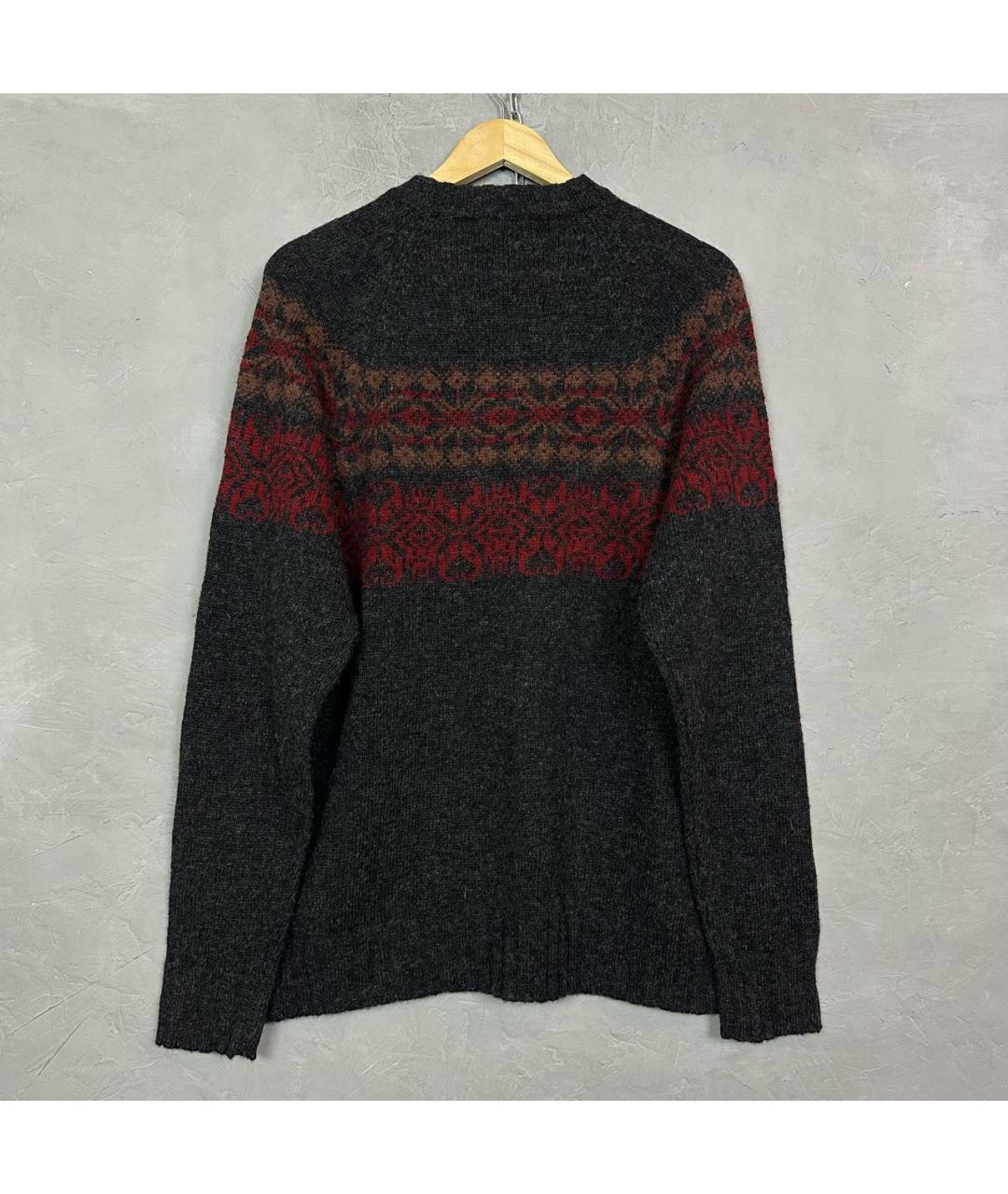 WOOLRICH Антрацитовый шерстяной джемпер / свитер, фото 3