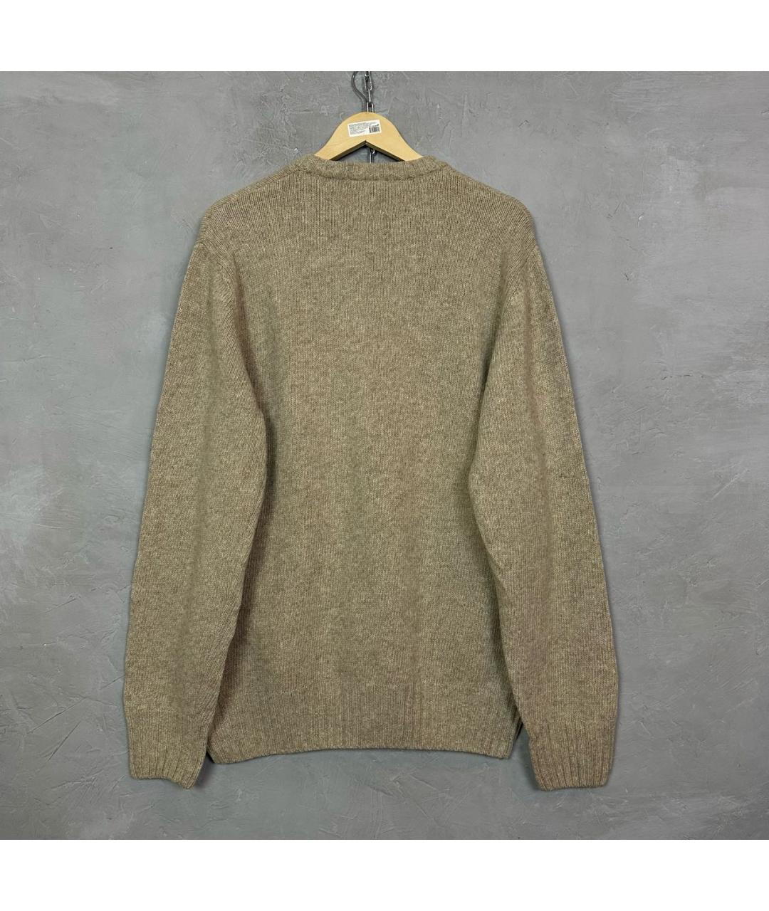 WOOLRICH Бежевый шерстяной джемпер / свитер, фото 2