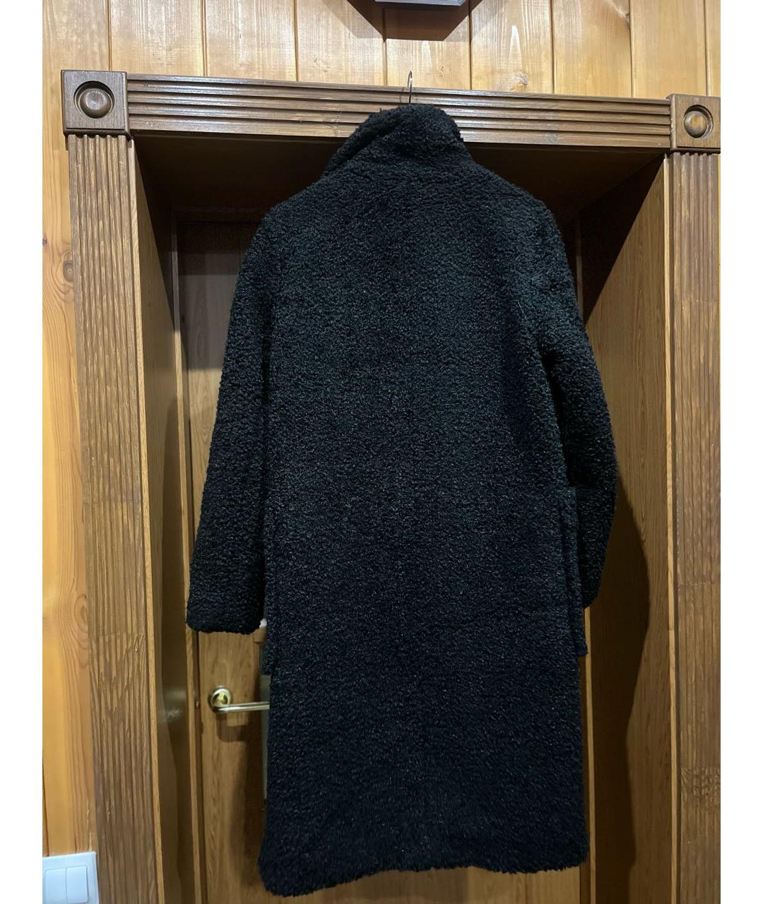 HUGO BOSS Черная полиэстеровая шуба, фото 3