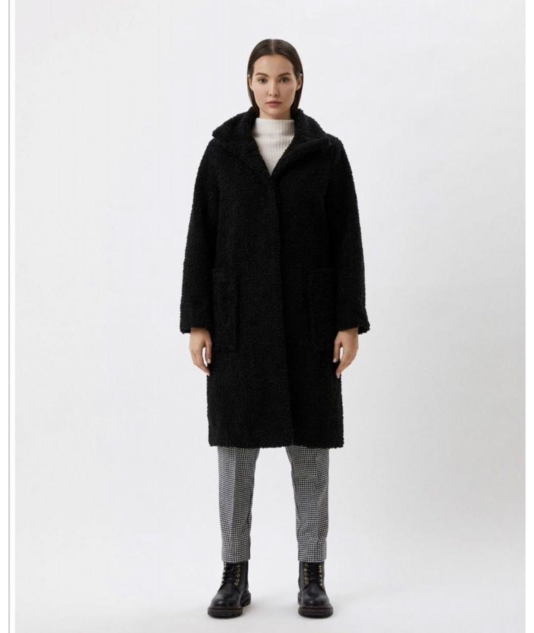 HUGO BOSS Черная полиэстеровая шуба, фото 2