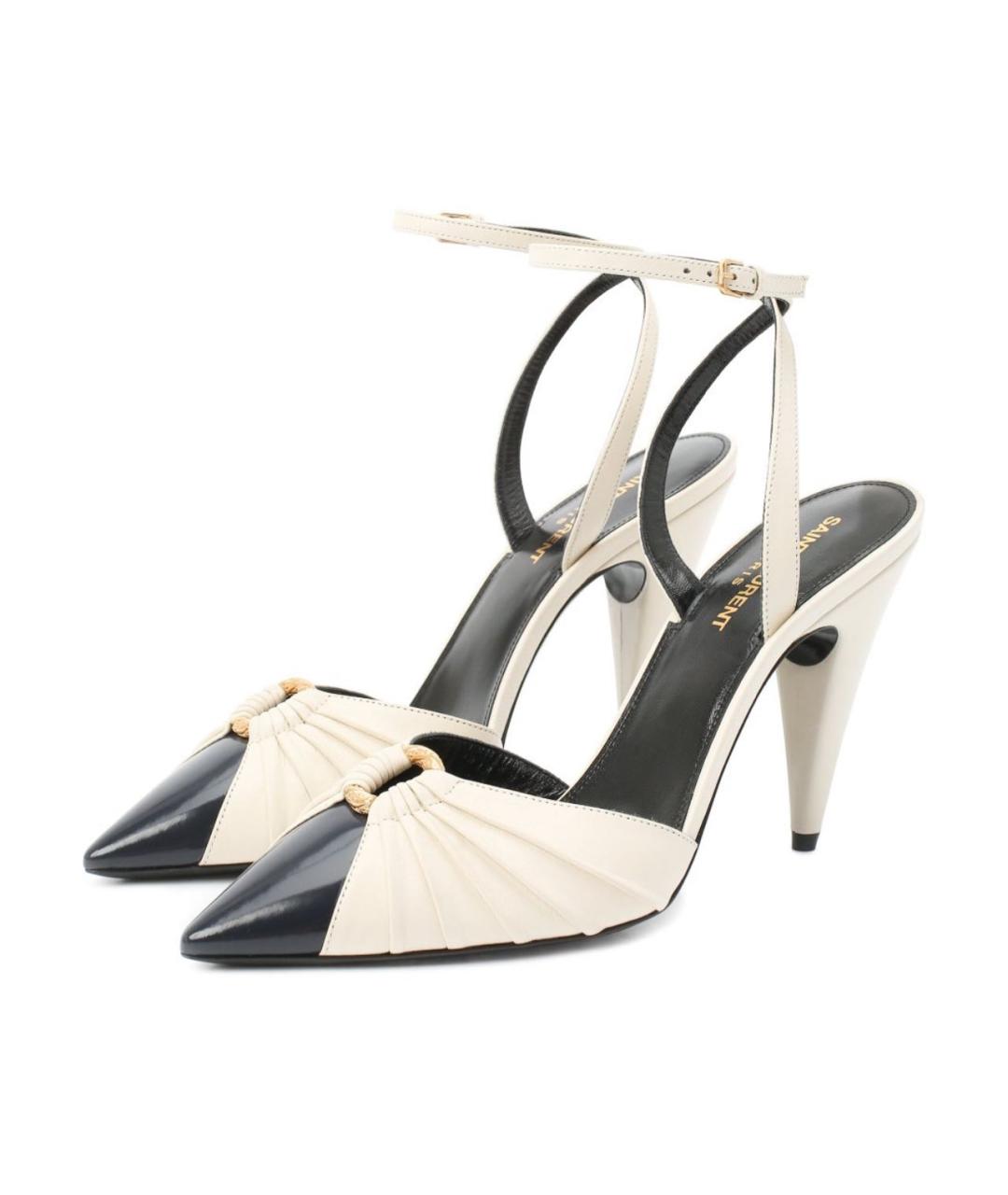 SAINT LAURENT Мульти кожаные туфли, фото 5