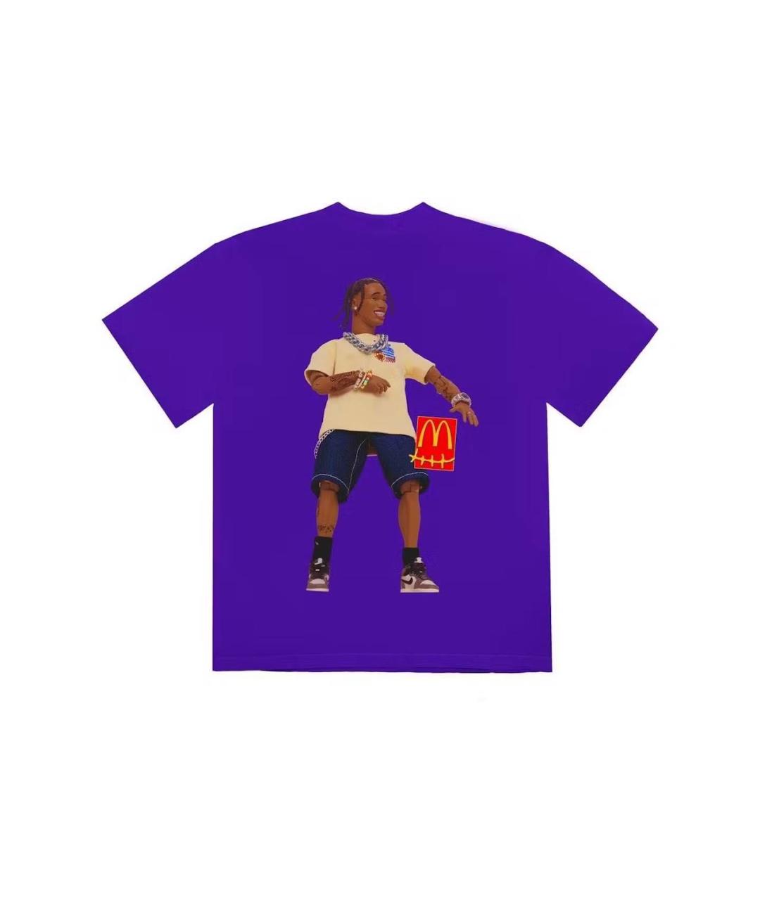 CACTUS JACK BY TRAVIS SCOTT Синяя хлопковая футболка, фото 2