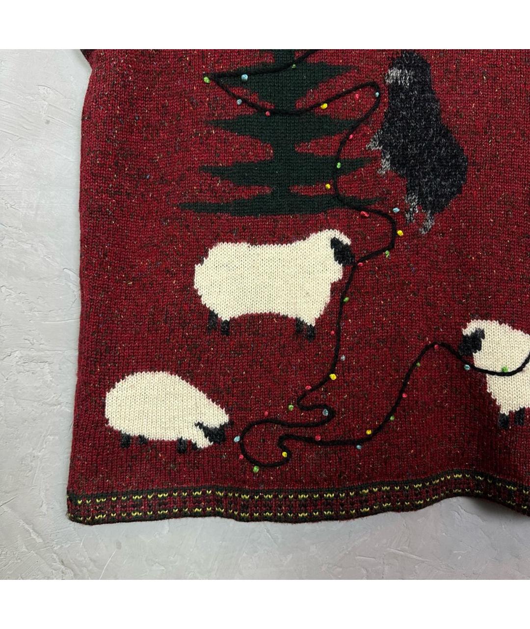 WOOLRICH Бордовая шерстяная жилетка, фото 3