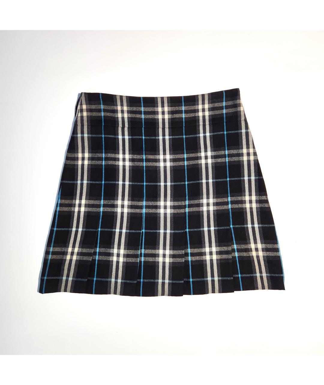 BURBERRY Черная шерстяная юбка мини, фото 2