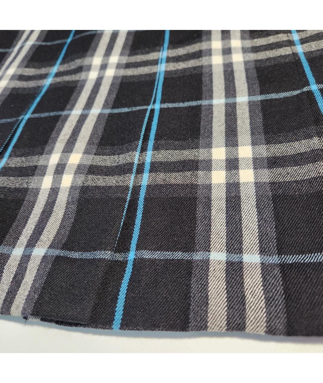 BURBERRY Черная шерстяная юбка мини, фото 7