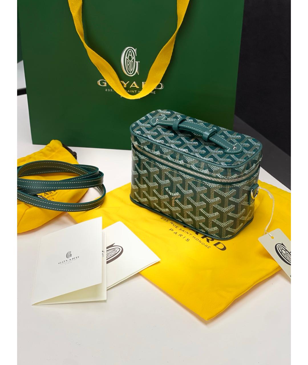 GOYARD Зеленая сумка через плечо из искусственной кожи, фото 2