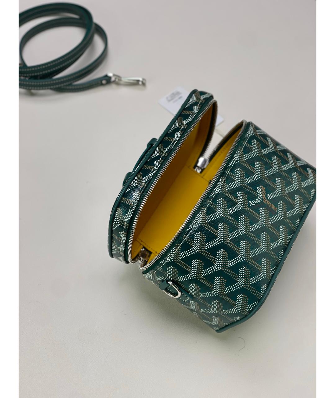 GOYARD Зеленая сумка через плечо из искусственной кожи, фото 6