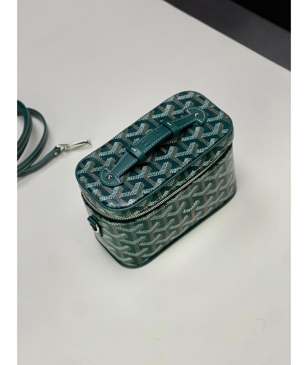 GOYARD Зеленая сумка через плечо из искусственной кожи, фото 4