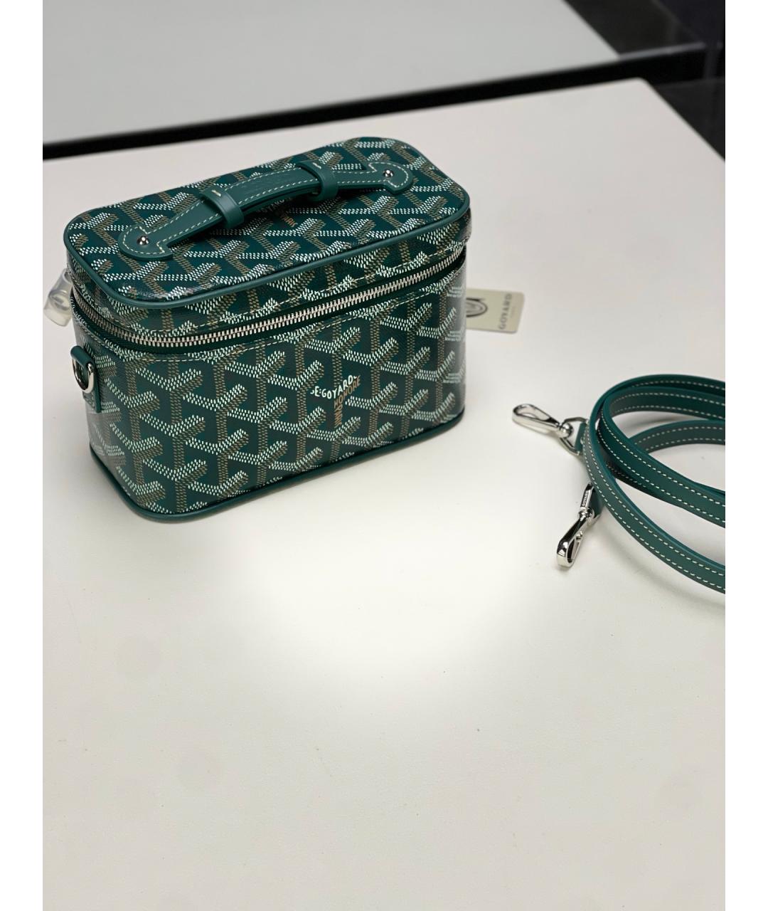 GOYARD Зеленая сумка через плечо из искусственной кожи, фото 7