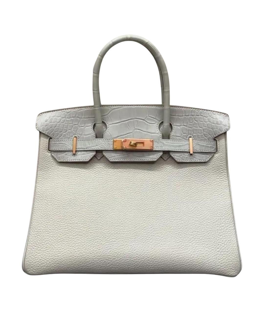 HERMES Бежевая кожаная сумка тоут, фото 1