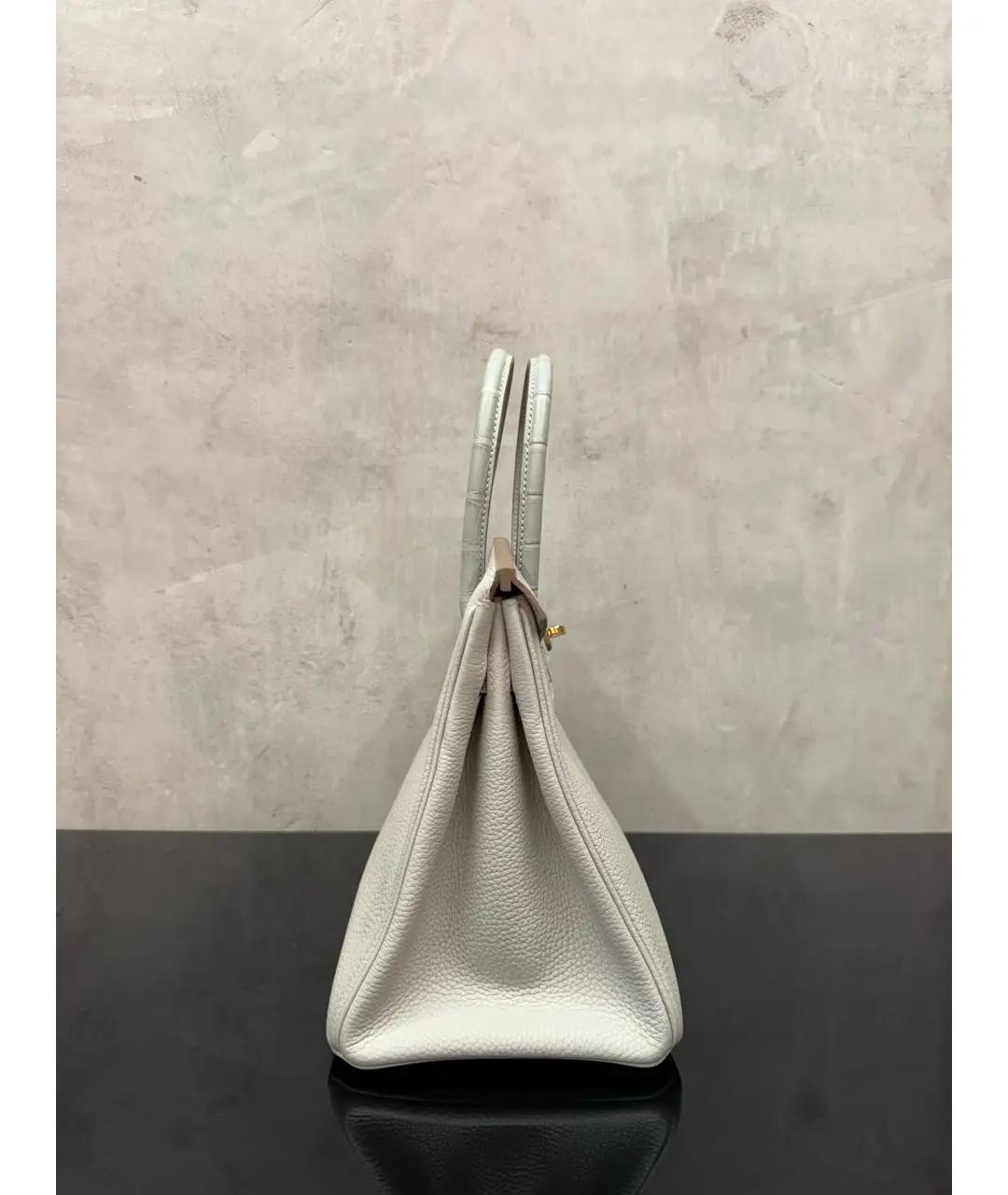 HERMES Бежевая кожаная сумка тоут, фото 4