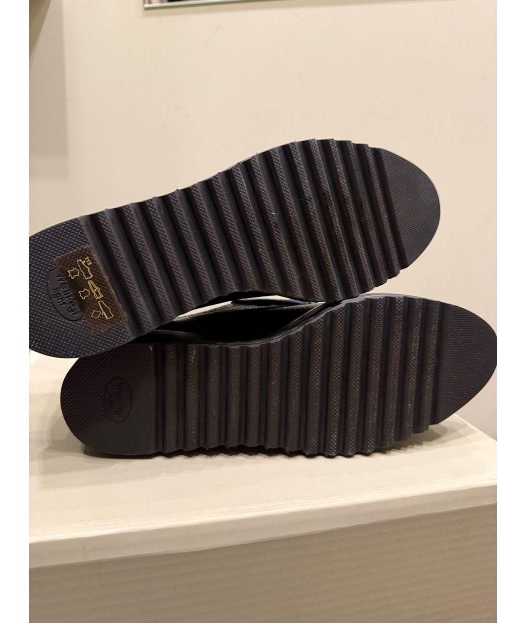 WEEKEND MAX MARA Темно-синие кожаные брогги и оксфорды, фото 4