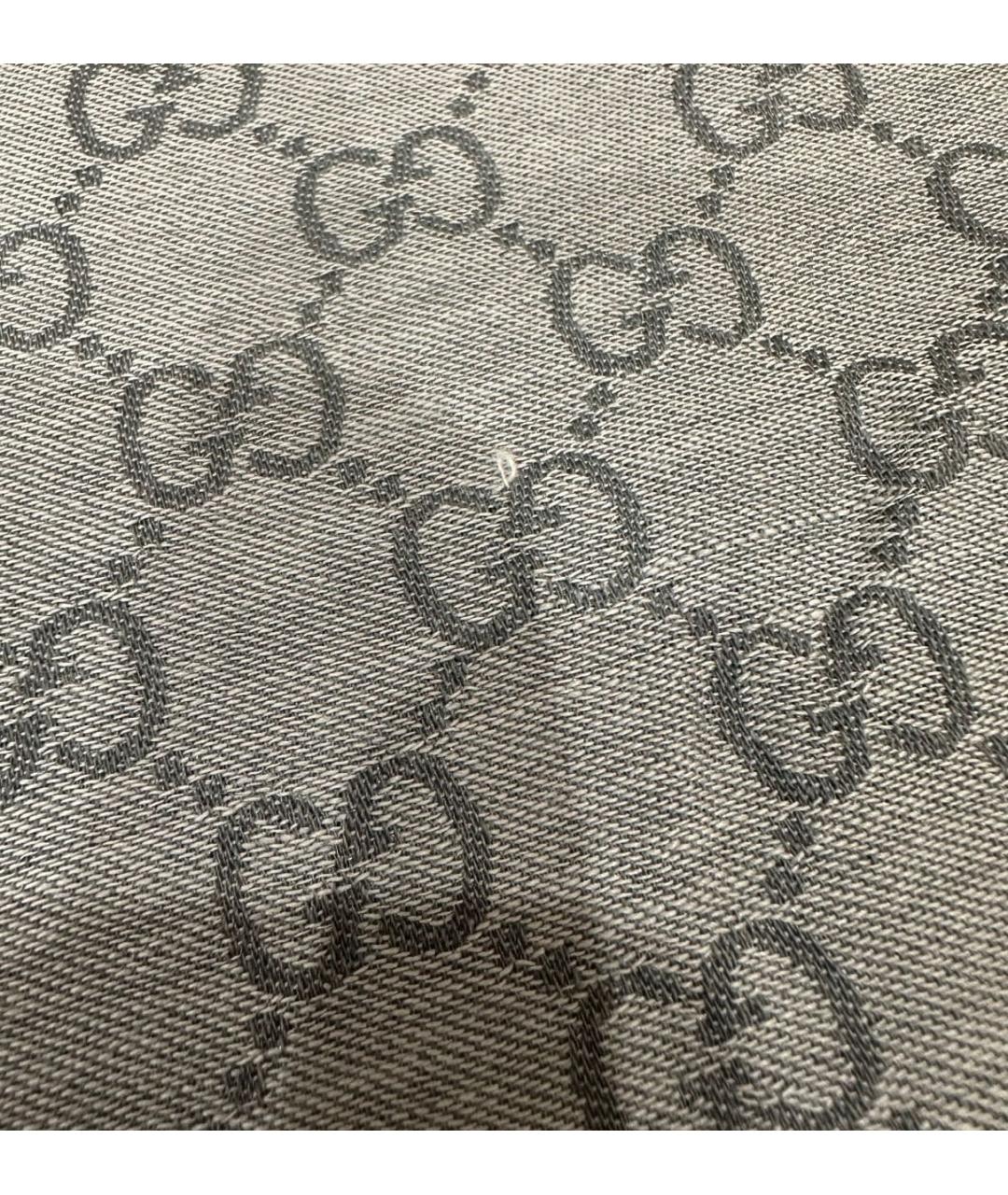 GUCCI Антрацитовый шарф, фото 7
