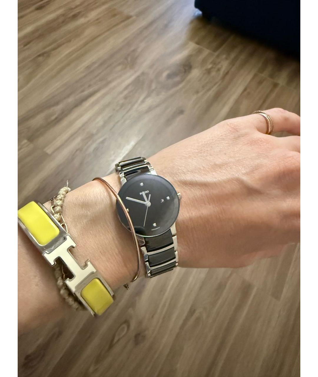 RADO Черные керамические часы, фото 4