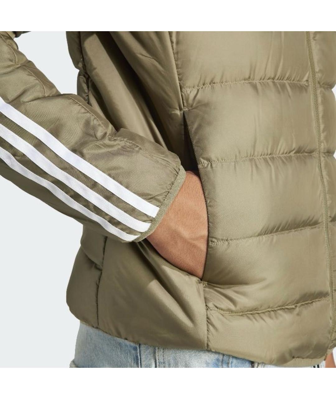 ADIDAS Хаки полиэстеровый пуховик, фото 5