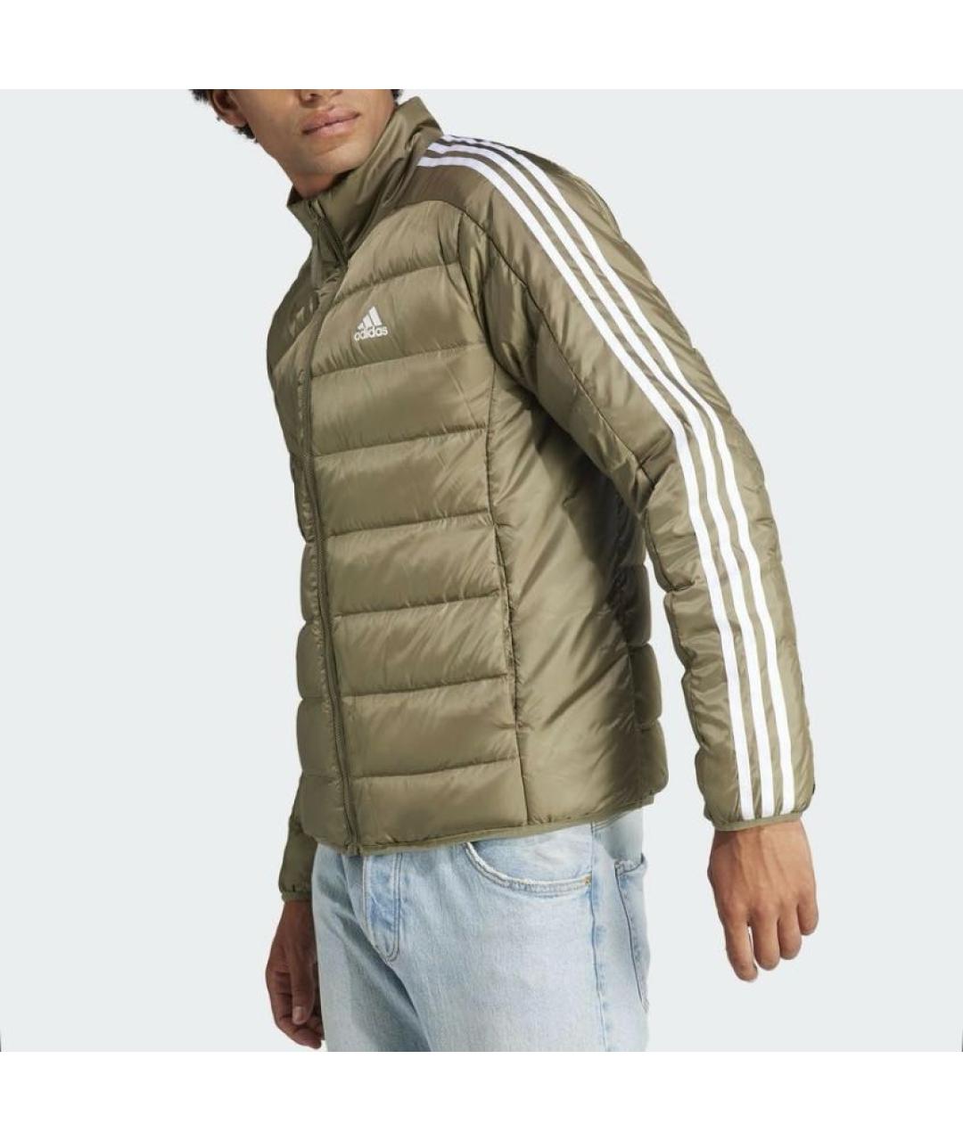 ADIDAS Хаки полиэстеровый пуховик, фото 2