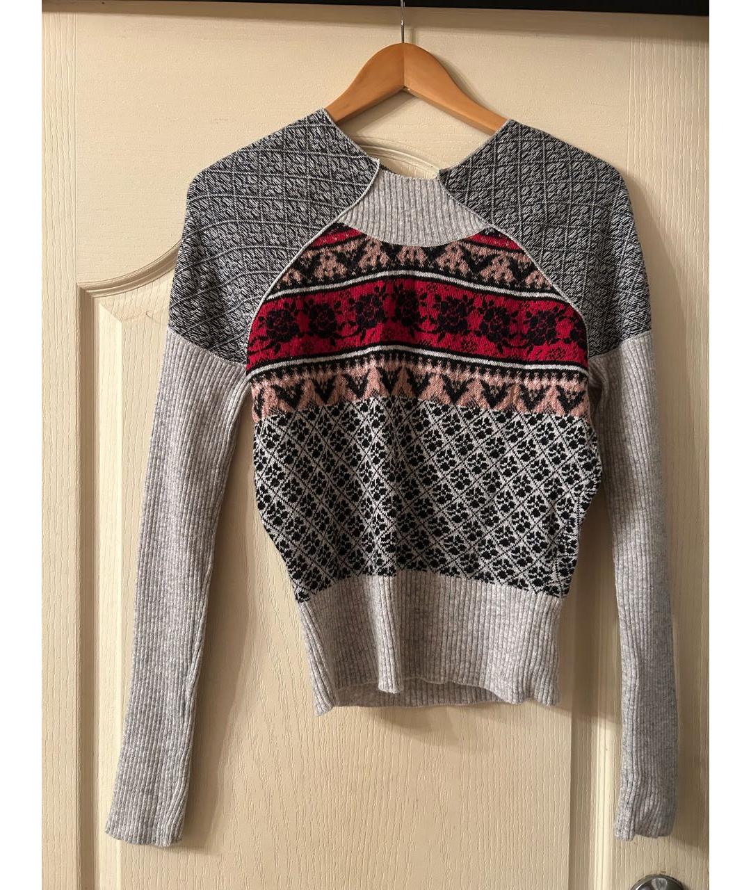 ALEXANDER MCQUEEN Серый шерстяной джемпер / свитер, фото 5