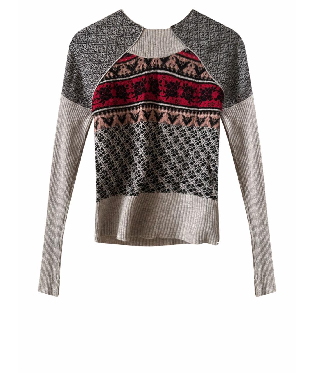 ALEXANDER MCQUEEN Серый шерстяной джемпер / свитер, фото 1