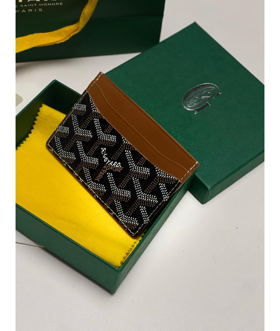 GOYARD Коричневый кардхолдер, фото 3