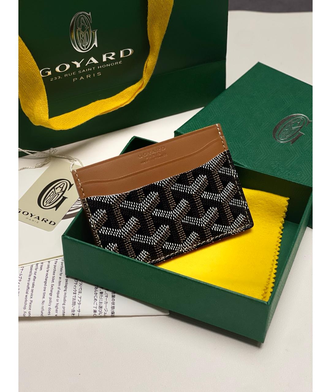 GOYARD Коричневый кардхолдер, фото 2