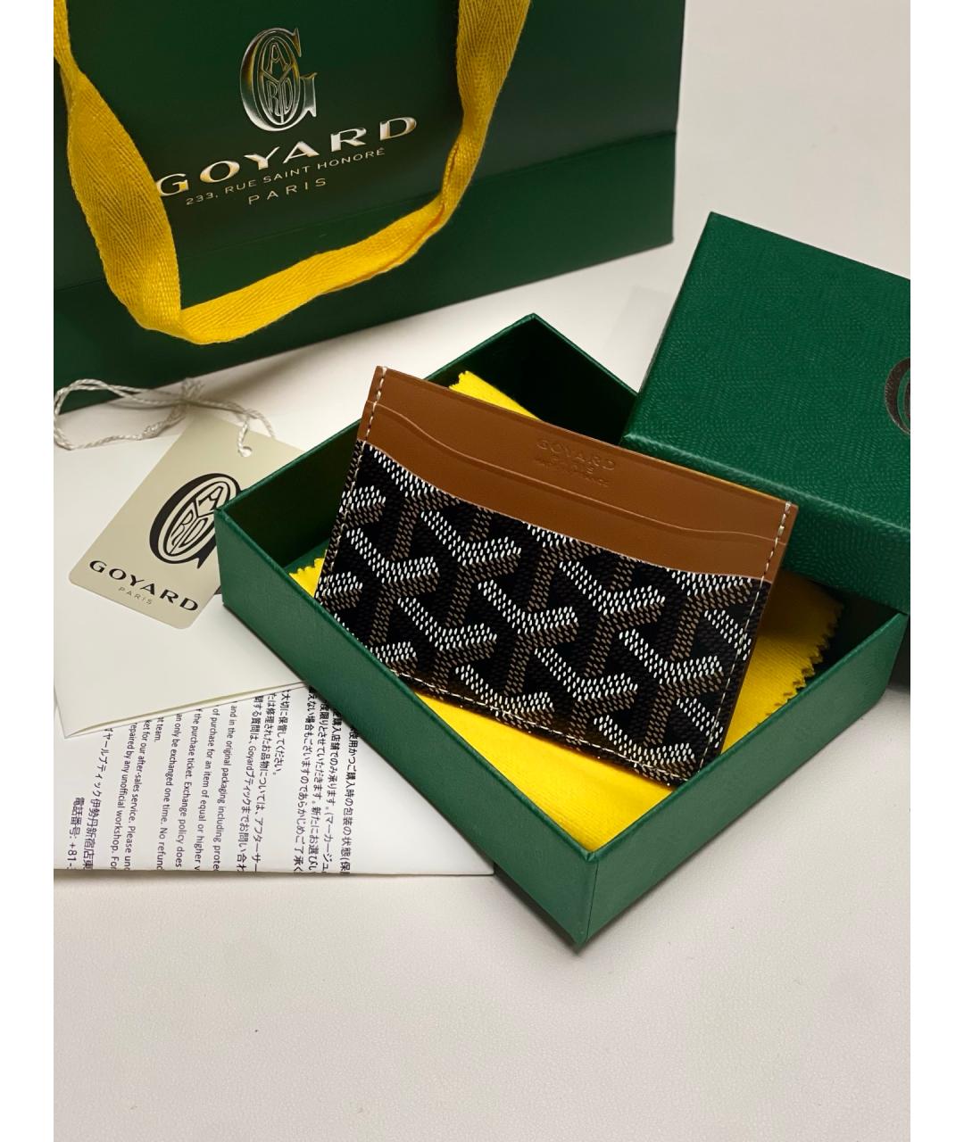 GOYARD Коричневый кардхолдер, фото 5