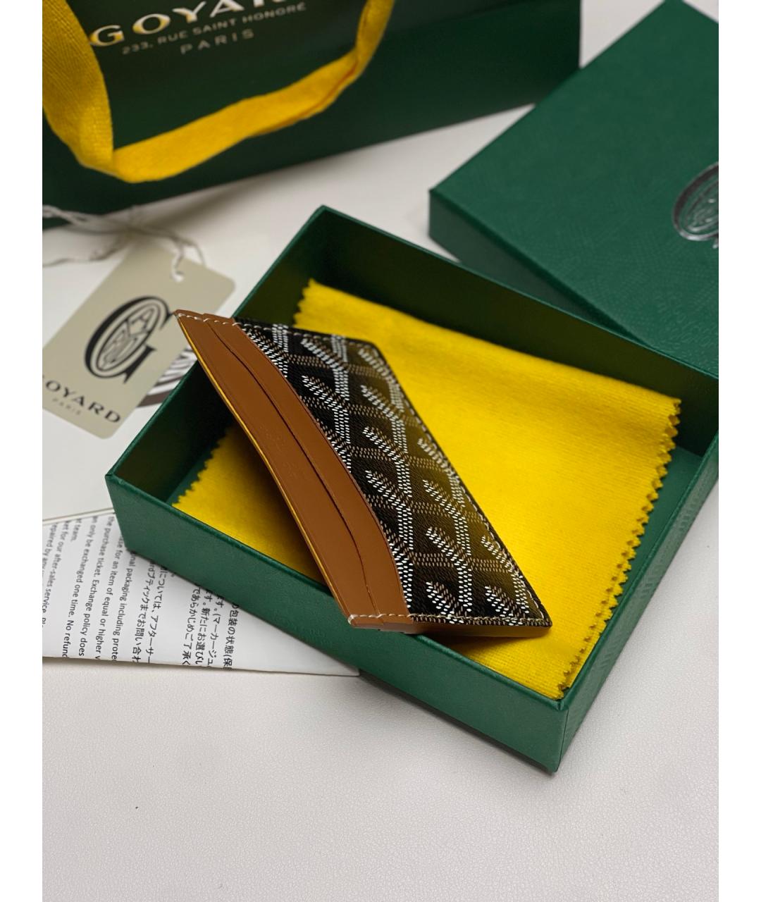 GOYARD Коричневый кардхолдер, фото 4