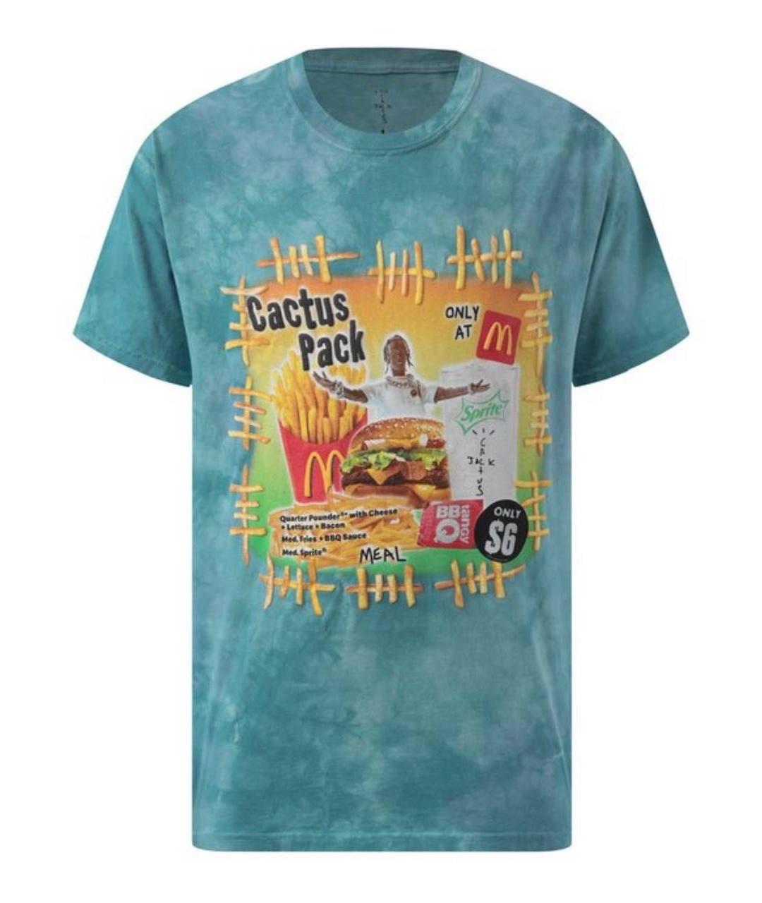 CACTUS JACK BY TRAVIS SCOTT Голубая хлопковая футболка, фото 1