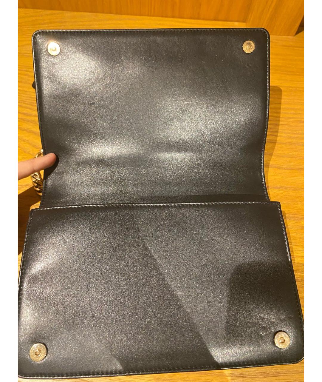 MIU MIU Черная кожаная сумка через плечо, фото 3