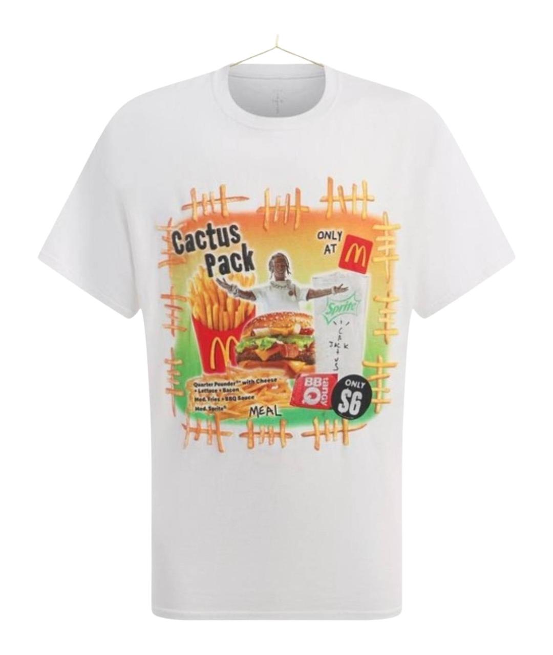 CACTUS JACK BY TRAVIS SCOTT Белая хлопковая футболка, фото 4