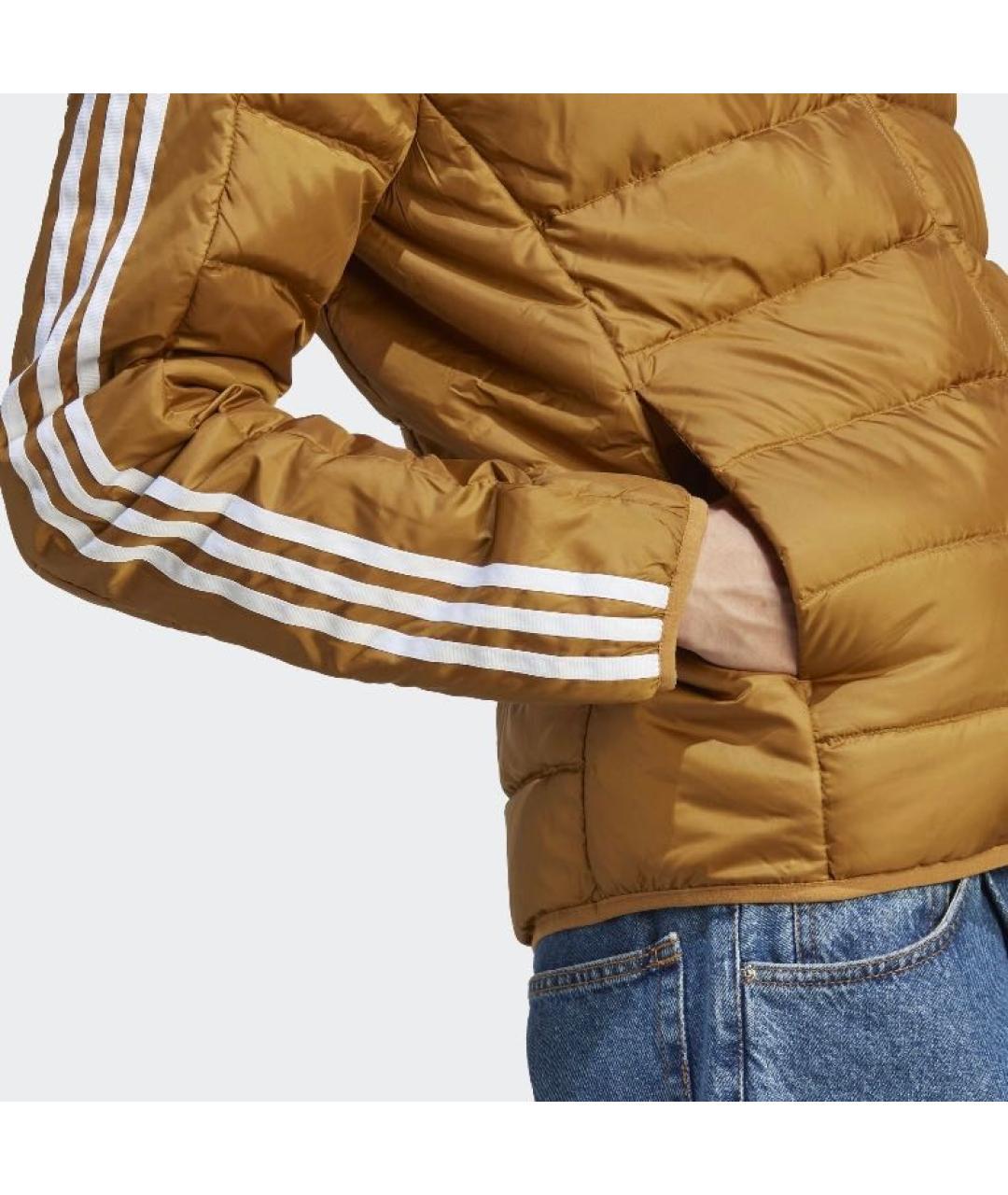 ADIDAS Оранжевый полиэстеровый пуховик, фото 6