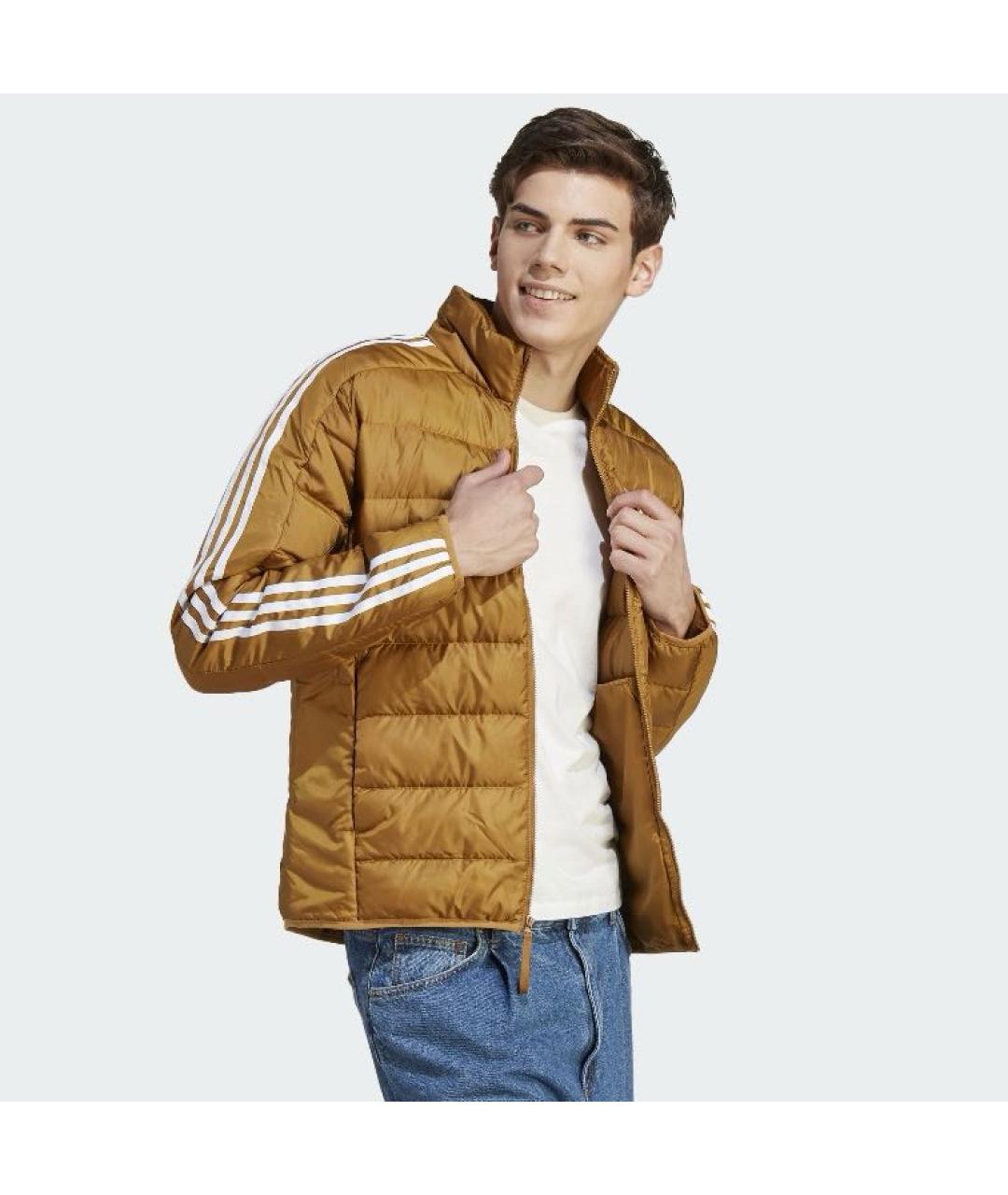 ADIDAS Оранжевый полиэстеровый пуховик, фото 5