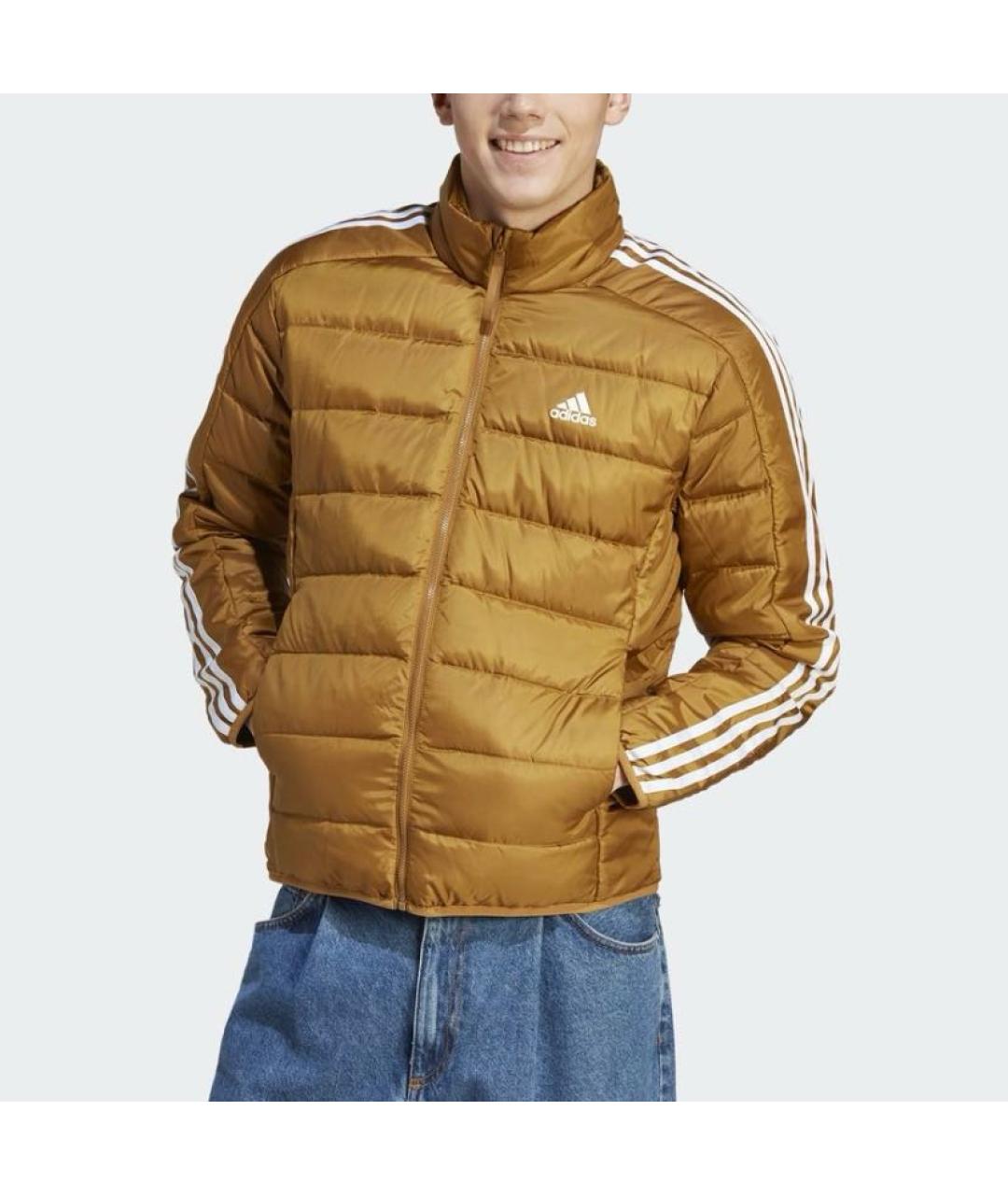 ADIDAS Оранжевый полиэстеровый пуховик, фото 2