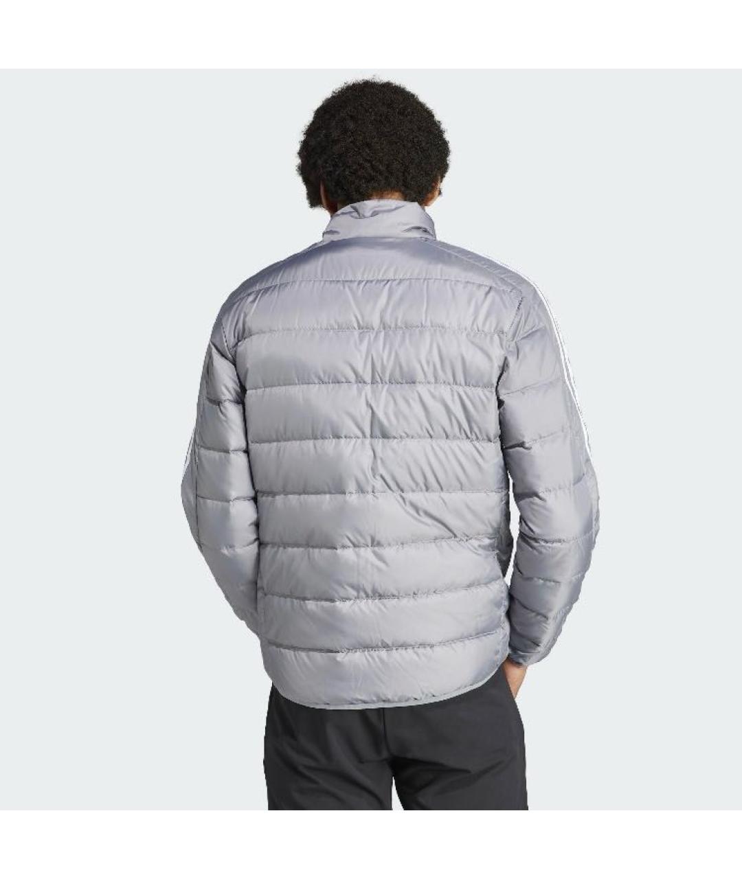 ADIDAS Серый полиэстеровый пуховик, фото 3