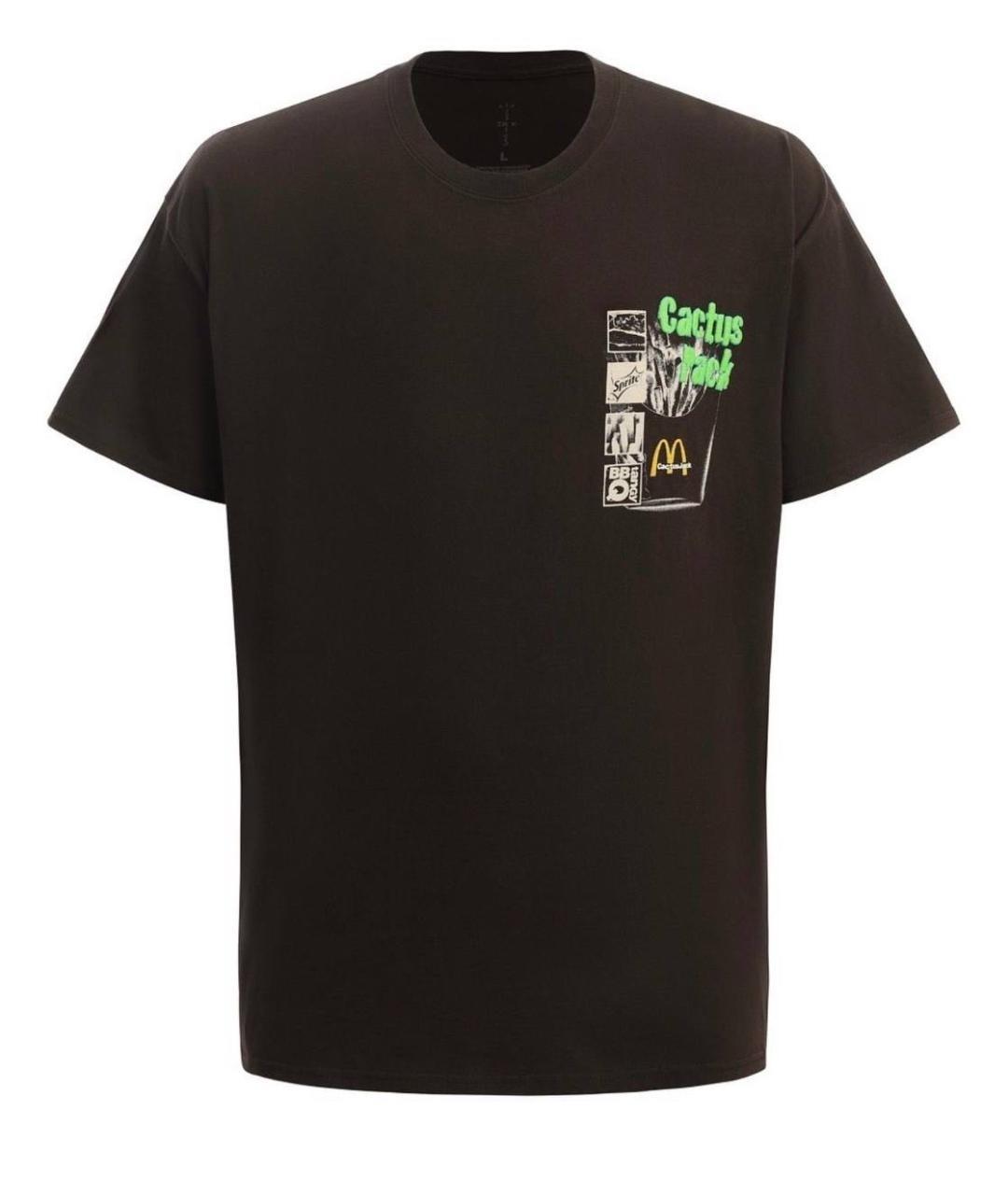 CACTUS JACK BY TRAVIS SCOTT Черная хлопковая футболка, фото 1