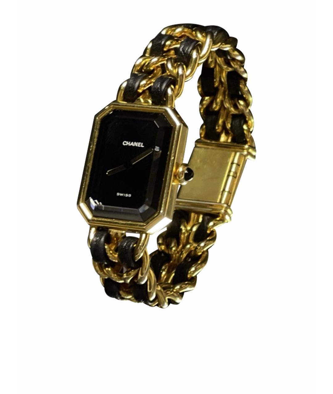 CHANEL Черные металлические часы, фото 1