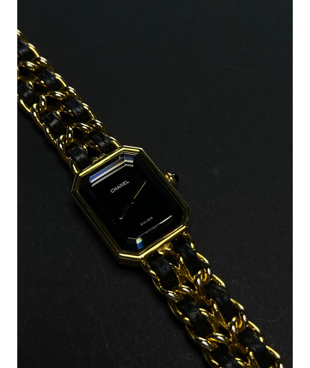 CHANEL Черные металлические часы, фото 5