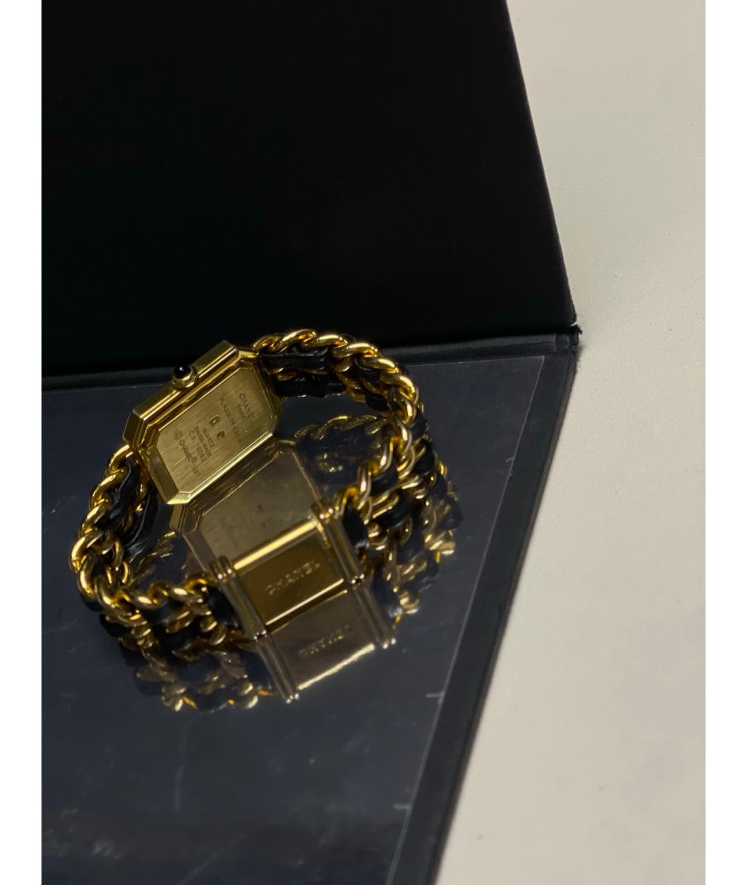 CHANEL Черные металлические часы, фото 3