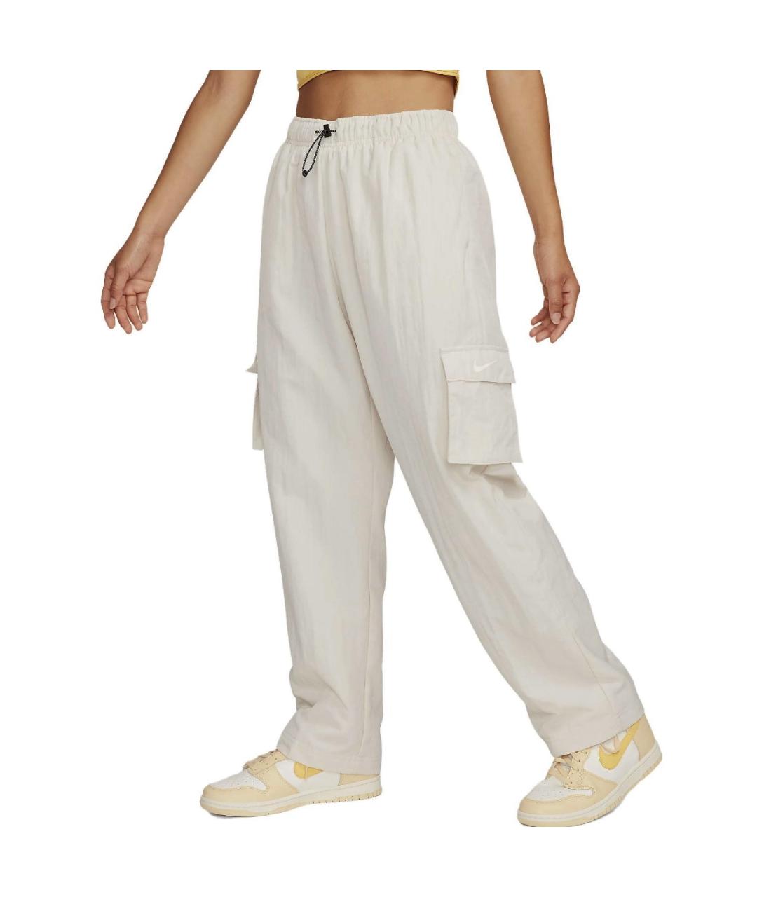 NIKE Бежевые хлопковые повседневные брюки, фото 4