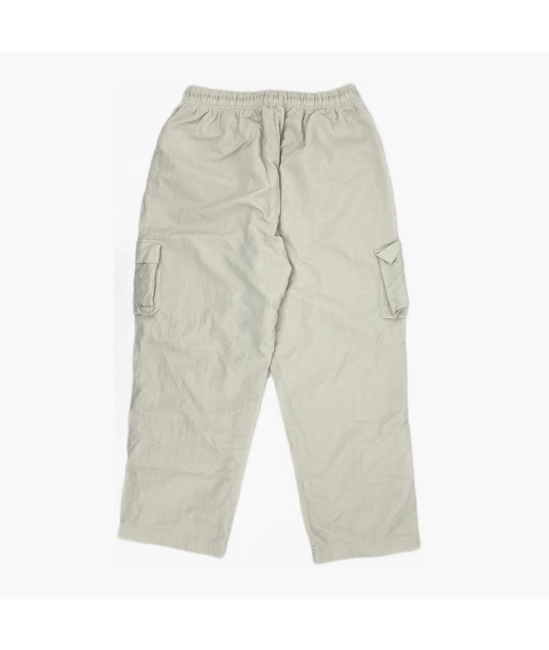 NIKE Бежевые хлопковые повседневные брюки, фото 3