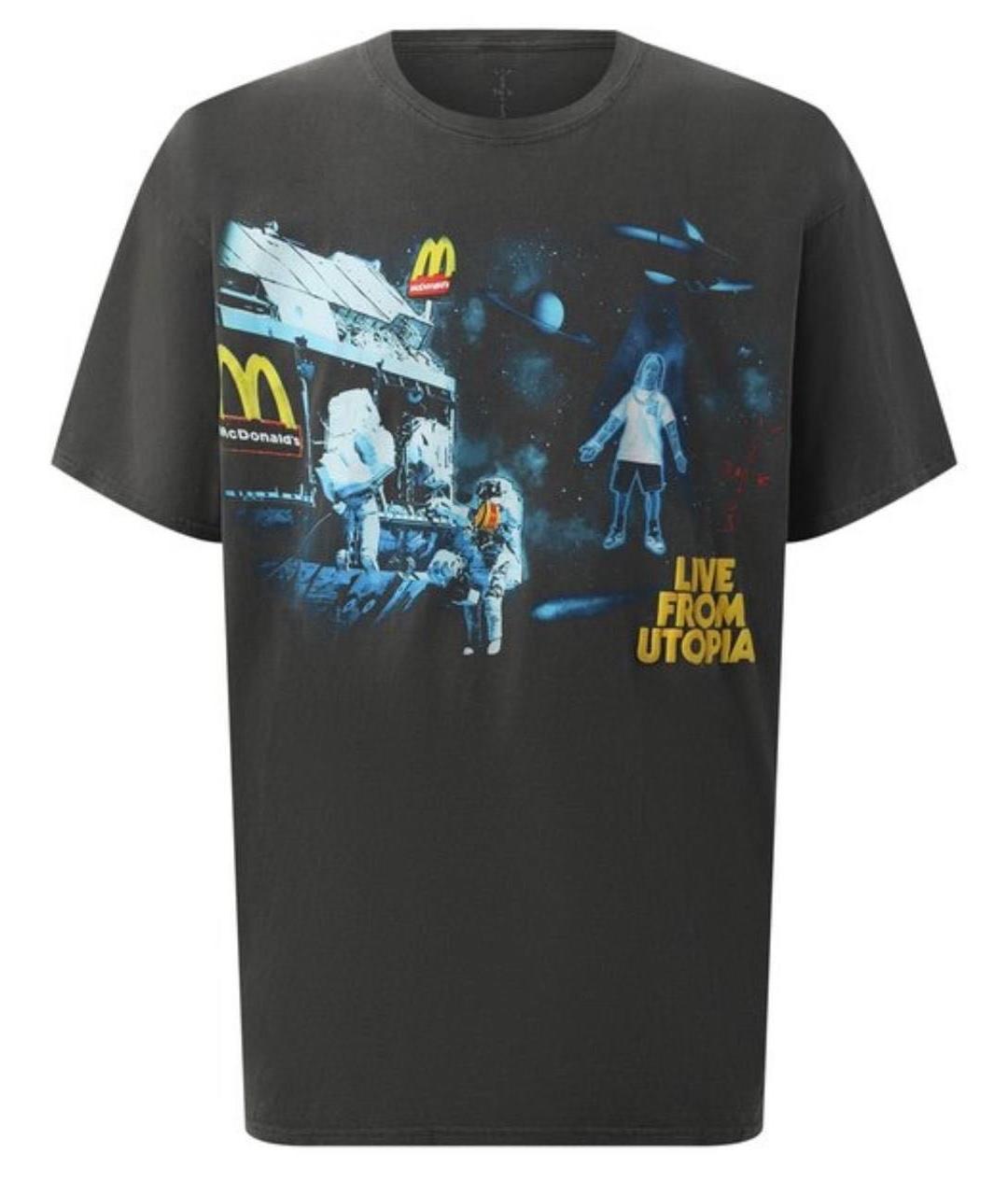 CACTUS JACK BY TRAVIS SCOTT Серая хлопковая футболка, фото 3