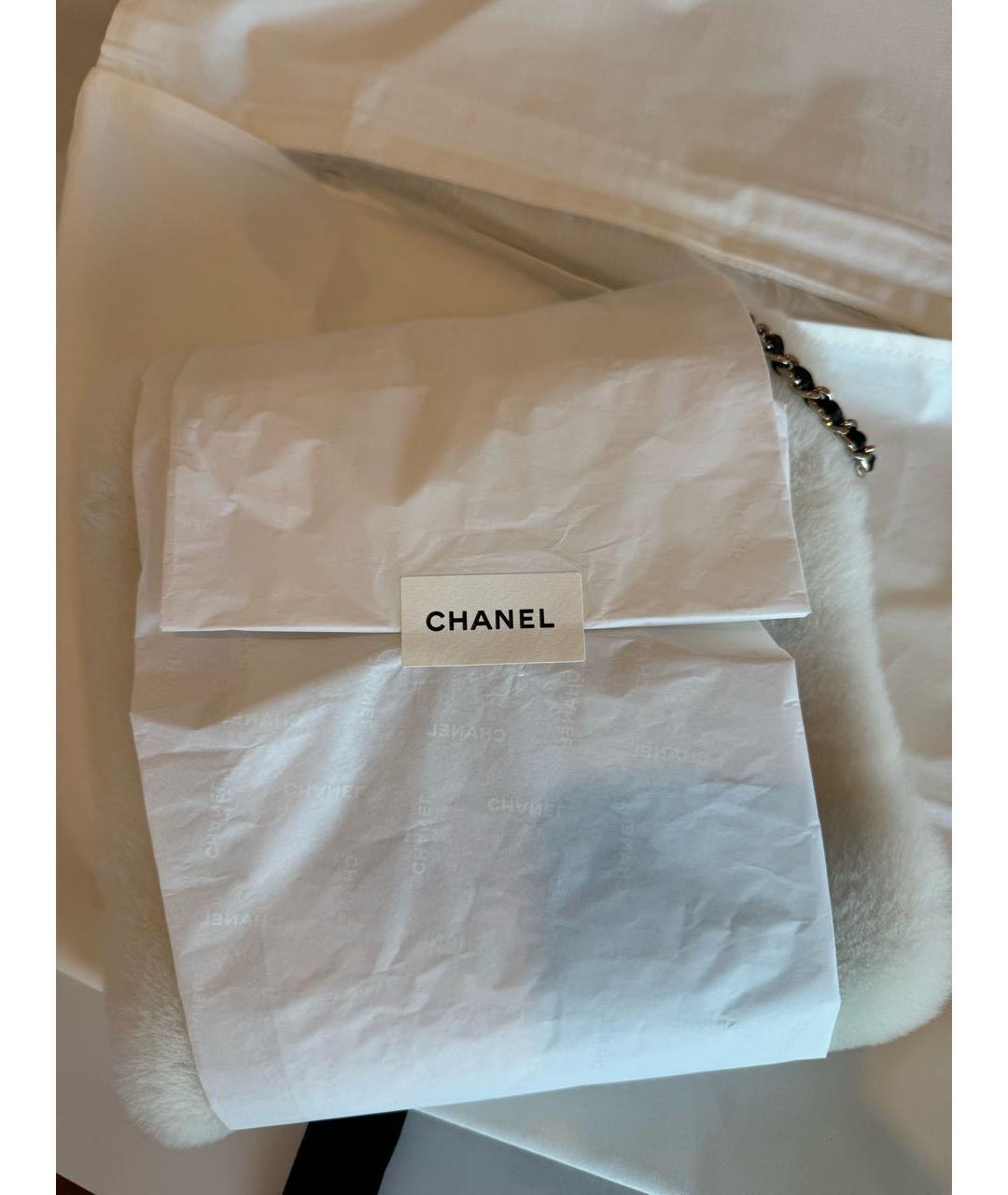 CHANEL Белые синтетические варежки, фото 5