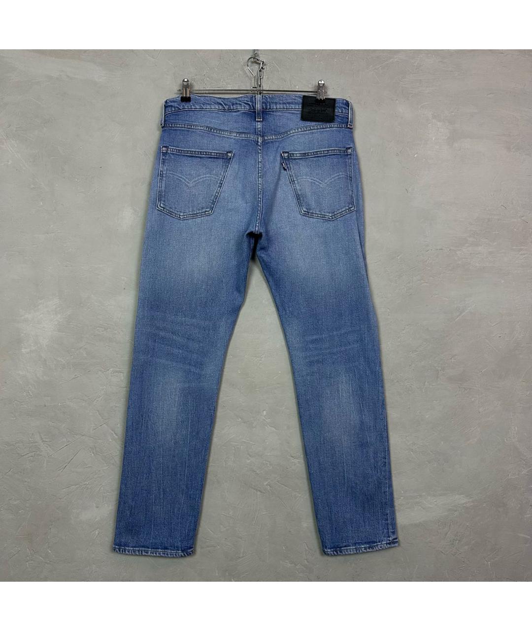 LEVI'S Синие хлопковые прямые джинсы, фото 2